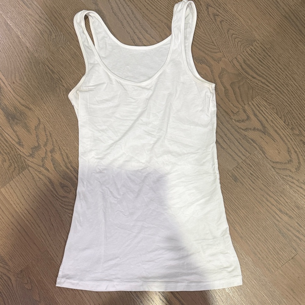 James Perse Classic White Tank Top